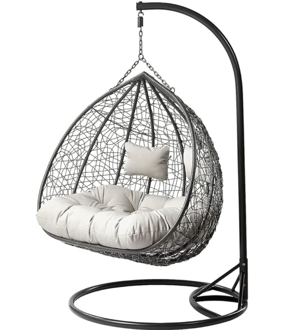 Double Hanging Egg Chair - Spacious & Relaxing Garden Swing