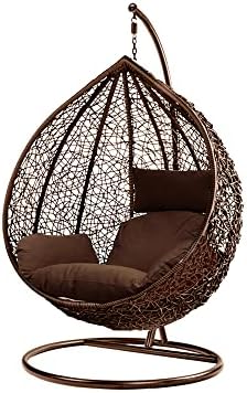 Double Swing Egg Chair with Cushions for Indoor & Outdoor Relaxation